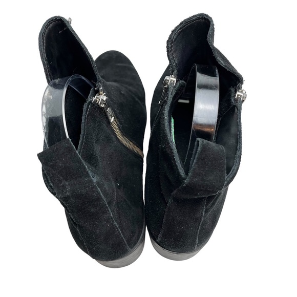 COUGAR Black Genuine Leather Suede Ankle Booties Boots Shoes WATERPROOF sz 9.5 - Picture 7 of 16